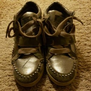 ASH Camo Sneakers w/ wedge & spikes